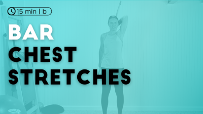 Standing Pilates Chest Stretches