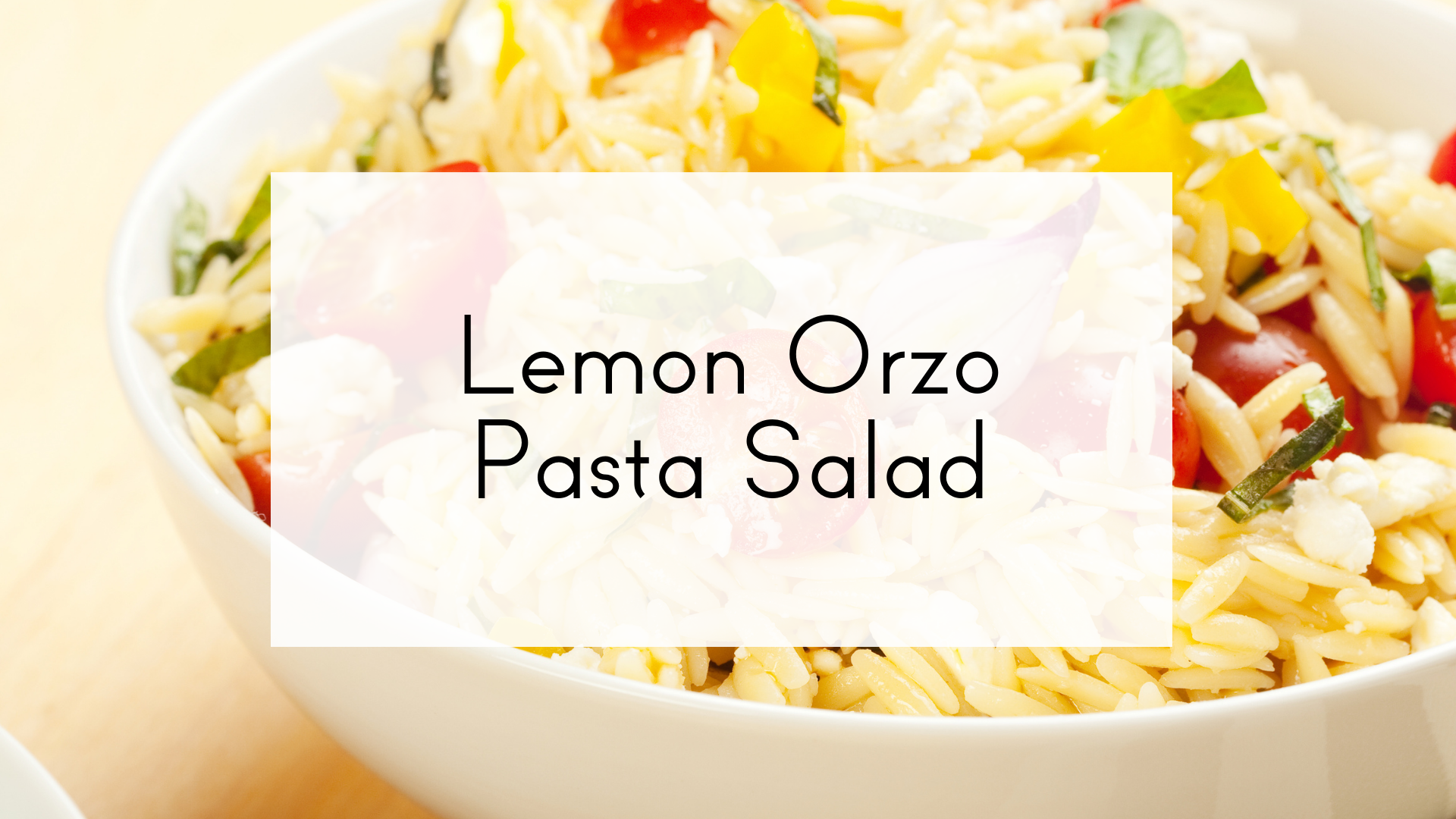 Lemon Orzo Pasta