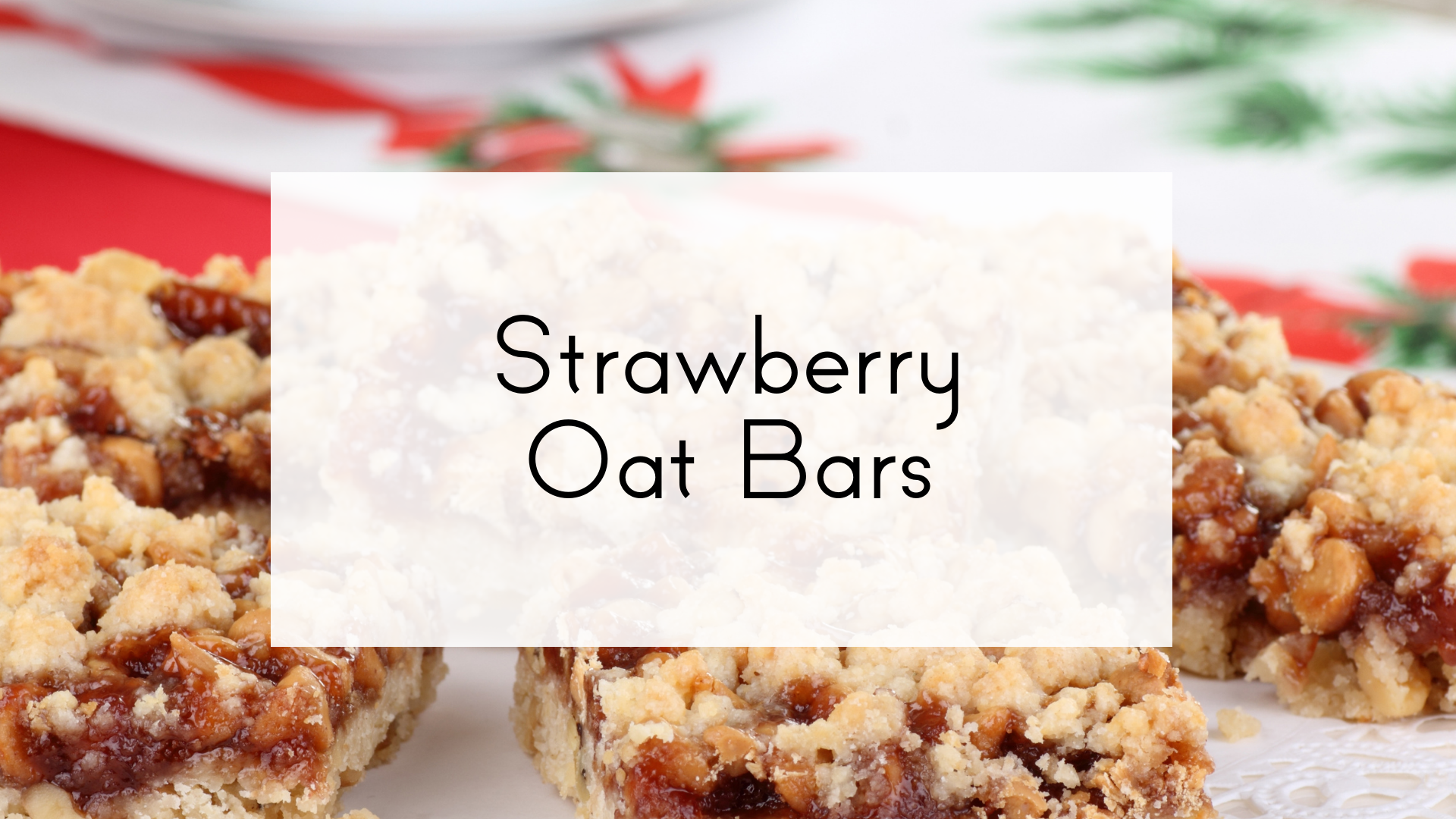 Strawberry Oat Bars