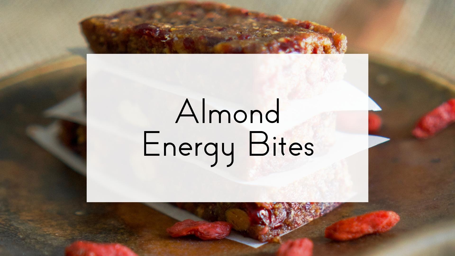 Almond Energy Bites