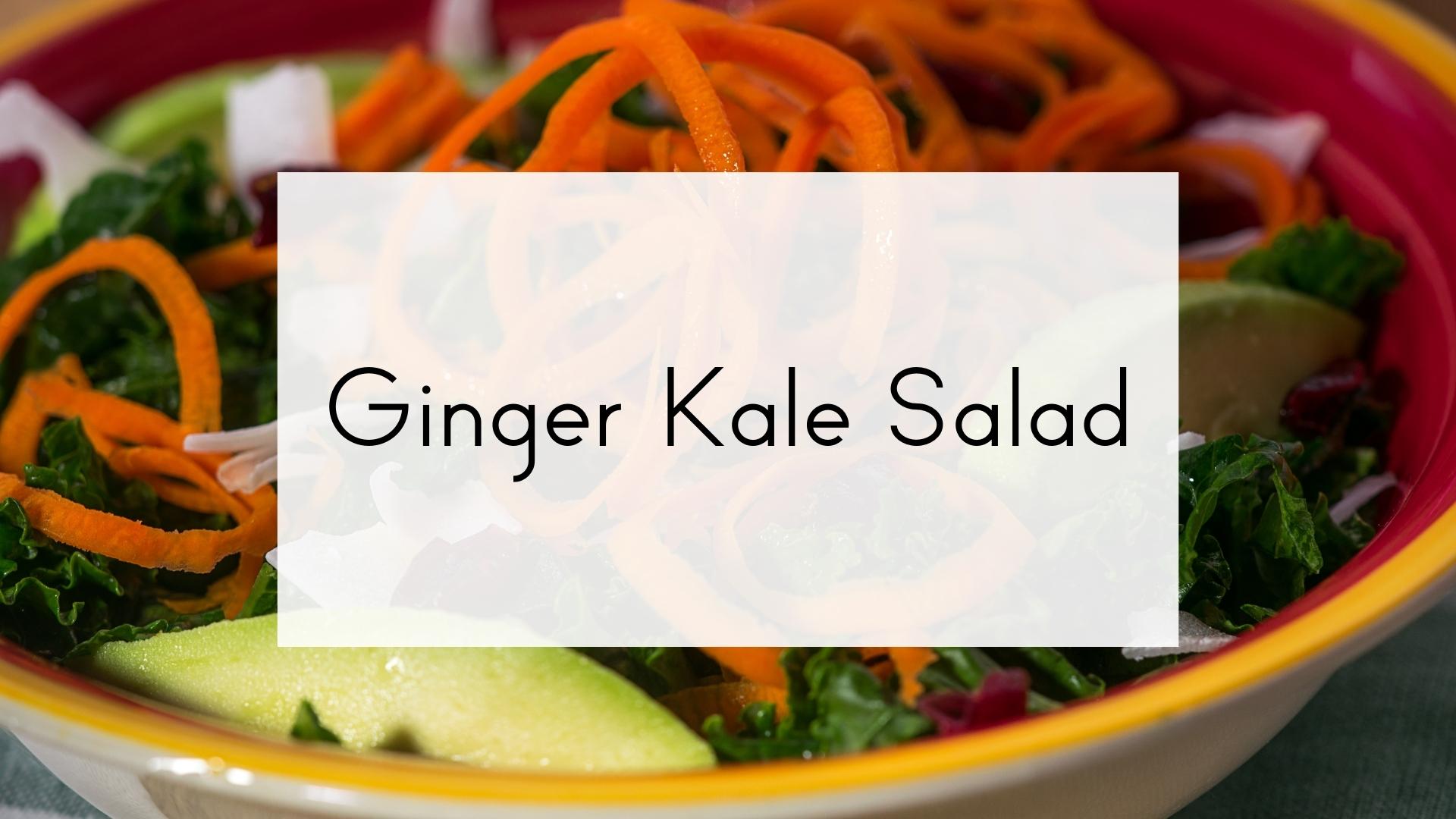 Carrot Ginger Kale Salad