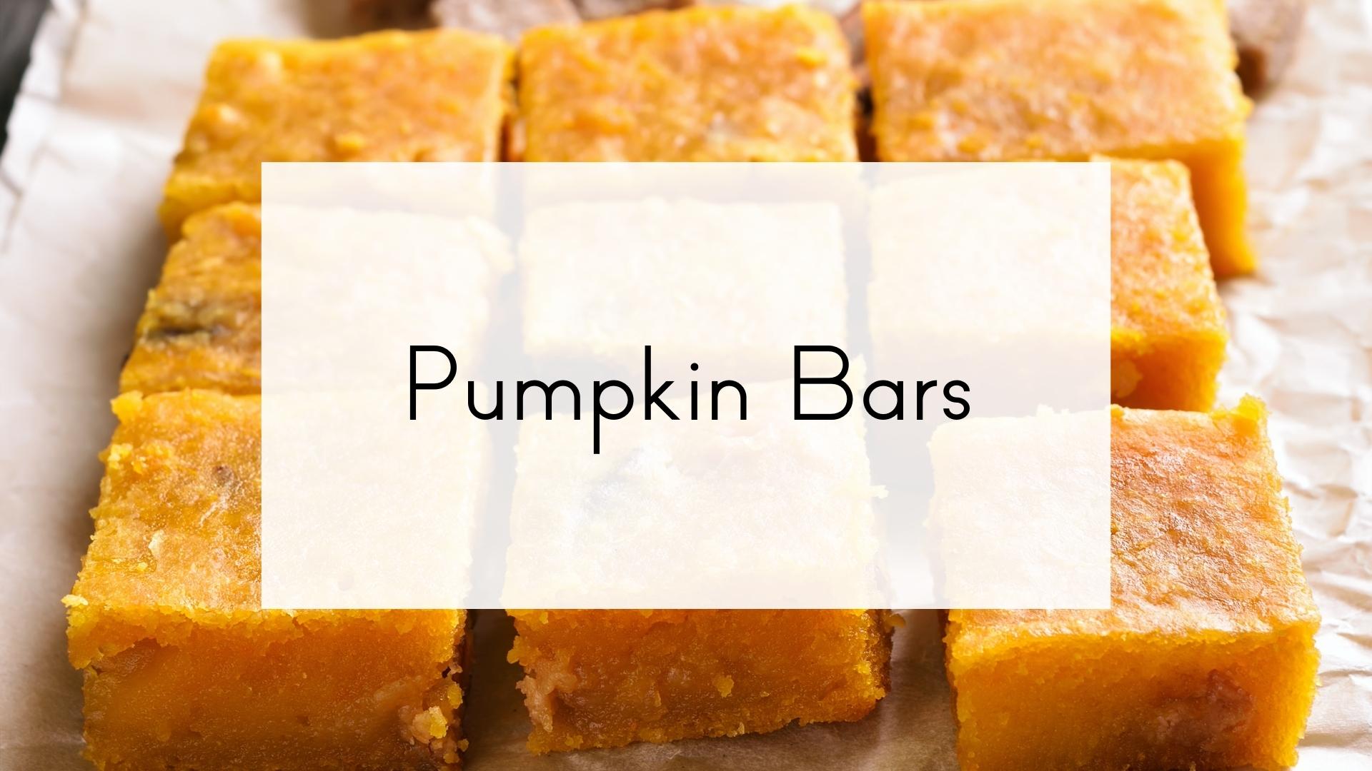 Pumpkin Bars